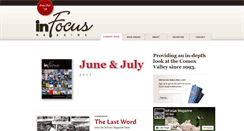 Desktop Screenshot of infocusmagazine.ca